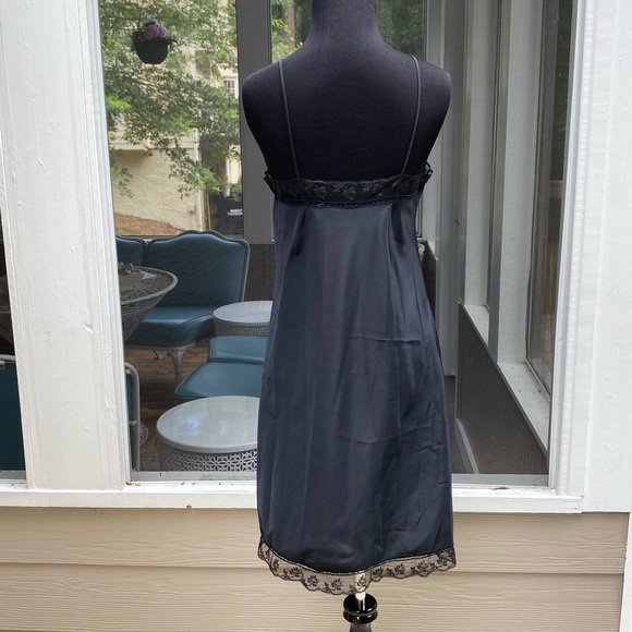 Vintage 60s Iris Lingerie Black Lace Lingerie Slip - Picture 3 of 12